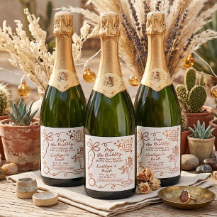 Étiquettes Pour Bouteilles De Vin Mousseux Dernière Vacherie Disco Cowgirl Enterrement de Vie