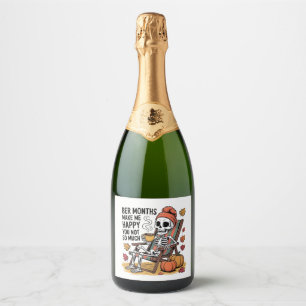 Étiquettes Pour Bouteilles De Vin Mousseux Des Mois Plus Bers Me Rendre Heureux Tu N'Es Pas S
