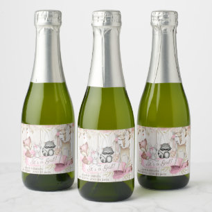 Étiquettes Pour Bouteilles De Vin Mousseux Douce forêt Mini vin pétillant L