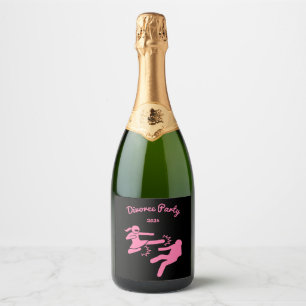 Étiquettes Pour Bouteilles De Vin Mousseux Drôle Divorce Sympathy Dons