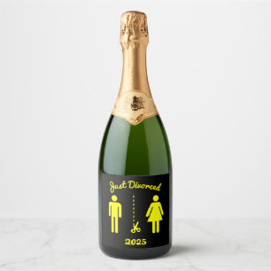 Étiquettes Pour Bouteilles De Vin Mousseux Drôle Divorce Sympathy Party