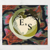 Étiquettes Pour Bouteilles De Vin Mousseux Elégance de la terre (Étiquettes simples)