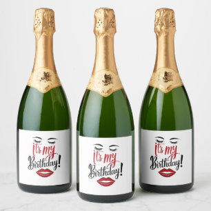 Étiquettes Pour Bouteilles De Vin Mousseux Ensemble de Étiquettes de nourriture et de boisson
