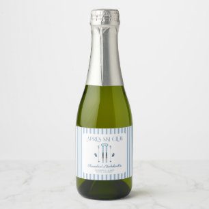 Étiquettes Pour Bouteilles De Vin Mousseux Enterrement de vie de jeune fille Apres Ski Hiver