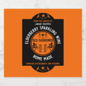 Étiquettes Pour Bouteilles De Vin Mousseux Éperlan aux airelles maison sur mesure (Étiquettes simples)