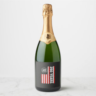 Étiquettes Pour Bouteilles De Vin Mousseux États-Unis vintages Semiquincentennial 250e Annive