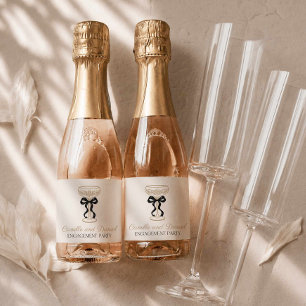 Étiquettes Pour Bouteilles De Vin Mousseux Étiquettes de mini-bouteille de Champagne pour fêt