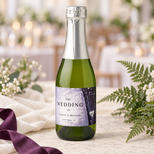Étiquettes Pour Bouteilles De Vin Mousseux Evermore Mariage en forêt de fées enchantée Bien
