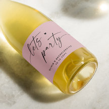 Faisons la fête. Bachelorette rose pâle