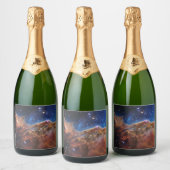 Étiquettes Pour Bouteilles De Vin Mousseux Falaises cosmiques Carina Nebula Space Webb Telesc (Bouteilles)
