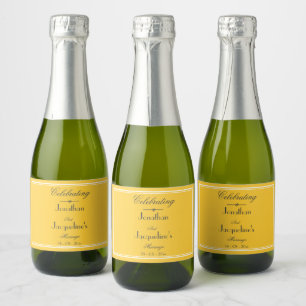 Étiquettes Pour Bouteilles De Vin Mousseux Faveurs mariages Pour Printemps Été Mignonne Mini