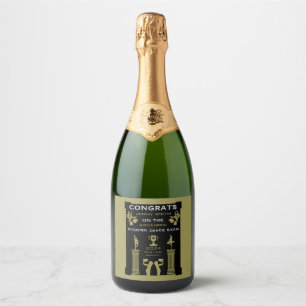 Étiquettes Pour Bouteilles De Vin Mousseux Félicitations à Modern Dance