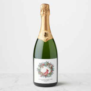 Étiquettes Pour Bouteilles De Vin Mousseux Fête d'anniversaire 30 ans Couronne de cardinal ro