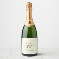 Fête d'anniversaire élégante moderne crème 30 ans