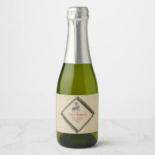 Étiquettes Pour Bouteilles De Vin Mousseux Fête de Naissance de Bébé Renaissance Chevalier Mé