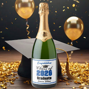 Étiquettes Pour Bouteilles De Vin Mousseux Fête de remise des diplômes de la promotion 2026 e