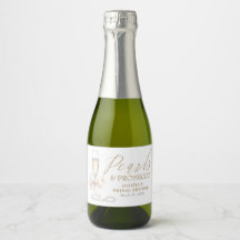 Fête des mariées Perles et poursuites Bow blanc