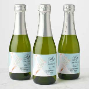 Étiquettes Pour Bouteilles De Vin Mousseux Fête des mariées Pop the Cork