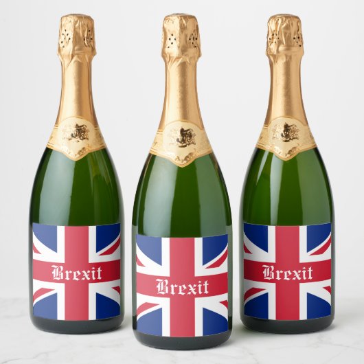 Étiquettes Pour Bouteilles De Vin Mousseux Fête du Brexit (Bouteilles)
