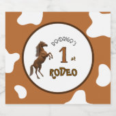 Étiquettes Pour Bouteilles De Vin Mousseux First Rodeo (Étiquettes simples)