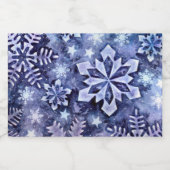 Étiquettes Pour Bouteilles De Vin Mousseux Flèches bleues (Étiquettes simples)