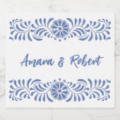 ÉTIQUETTES POUR BOUTEILLES DE VIN MOUSSEUX FLEURS TALAVERA (Étiquettes simples)