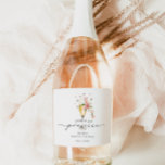 Étiquettes Pour Bouteilles De Vin Mousseux Floral Pearls & Prosecco Fête des mariées Favorise<br><div class="desc">Perles Florales & Prosecco Fête des mariées Favoriser le Étiquette de vin mousseux</div>