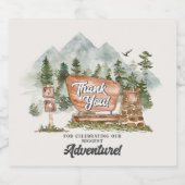 Étiquettes Pour Bouteilles De Vin Mousseux forêt du parc national (Étiquettes simples)