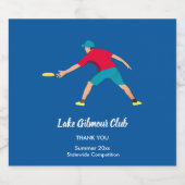 Étiquettes Pour Bouteilles De Vin Mousseux Frisbee ultime (Étiquettes simples)