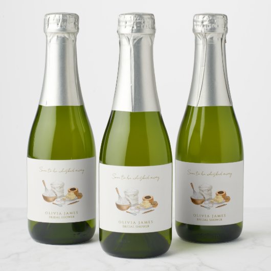 Étiquettes Pour Bouteilles De Vin Mousseux Futur shower de mariage (Bouteilles)