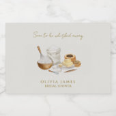 Étiquettes Pour Bouteilles De Vin Mousseux Futur shower de mariage (Étiquettes simples)