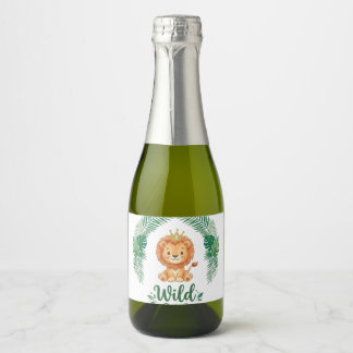 Étiquettes Pour Bouteilles De Vin Mousseux Garçon ou fille pour le premier anniversaire, cour