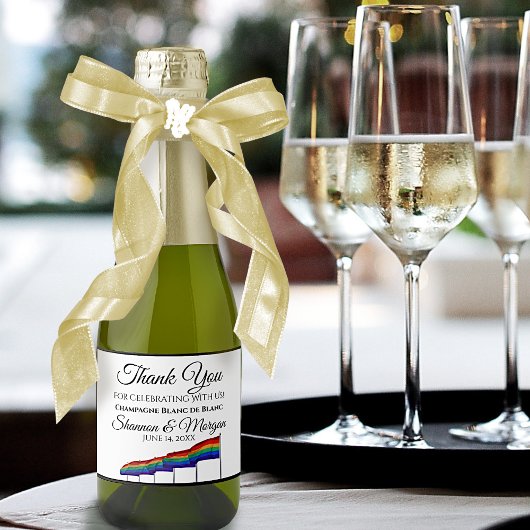 Étiquettes Pour Bouteilles De Vin Mousseux Gay pride Mariage Mini Sparkling Wine BotÉtiquette