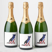 Étiquettes Pour Bouteilles De Vin Mousseux German Shepherd (Bouteilles)