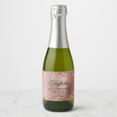 Étiquettes Pour Bouteilles De Vin Mousseux Glittery Gold Foil 40 & Fabuleux (Devant)
