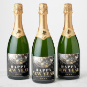 Étiquettes Pour Bouteilles De Vin Mousseux Gold New Year's Party (Bouteilles)