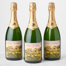 Golf 50e anniversaire thème rose pour golfeuse
