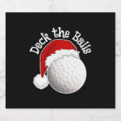 Étiquettes Pour Bouteilles De Vin Mousseux Golf Design (Étiquettes simples)