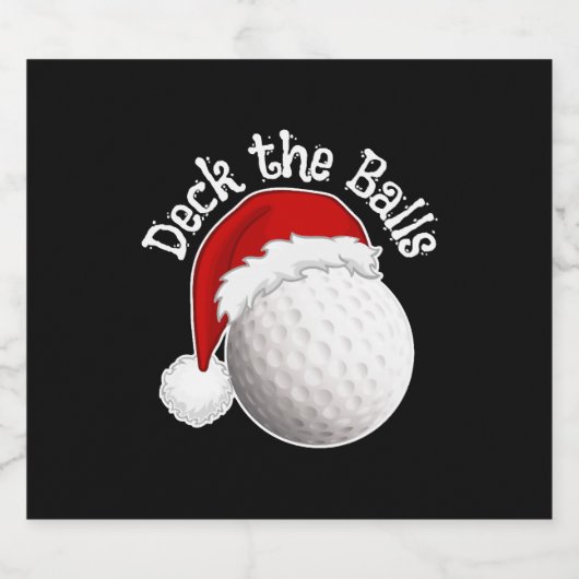 Étiquettes Pour Bouteilles De Vin Mousseux Golf Design (Étiquettes simples)