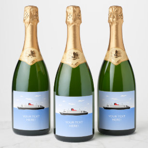 Étiquettes Pour Bouteilles De Vin Mousseux Grande Fête de Piscine