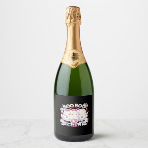 Étiquettes Pour Bouteilles De Vin Mousseux Halloween Nurse Ghost Squad Boo Boo Crew Drôle Spo