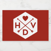 Étiquettes Pour Bouteilles De Vin Mousseux Heureuse Sainte-Valentin Mini Sparkling Vin Étique (Étiquettes simples)