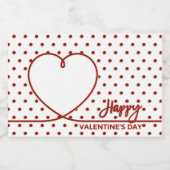 Étiquettes Pour Bouteilles De Vin Mousseux Heureuse Sainte-Valentin Mini Sparkling Vin Étique (Étiquettes simples)