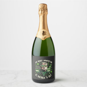 Étiquettes Pour Bouteilles De Vin Mousseux J'ai eu ce que j'ai Recherché pour Trump de la Sai