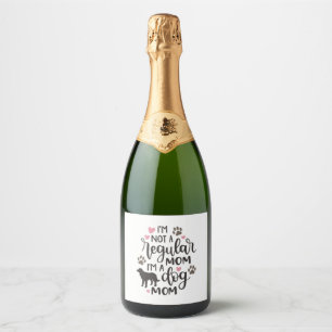 Étiquettes Pour Bouteilles De Vin Mousseux Je suis une maman du chien