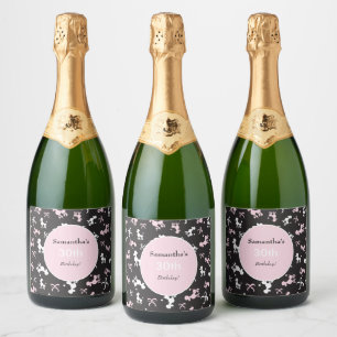 Étiquettes Pour Bouteilles De Vin Mousseux Jolies canicules d'anniversaire
