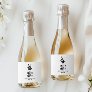 Étiquettes Pour Bouteilles De Vin Mousseux Jusqu'à ce que la mort nous sépare, soirée de céli