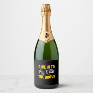 Étiquettes Pour Bouteilles De Vin Mousseux La Musique Se Transforme En Grove