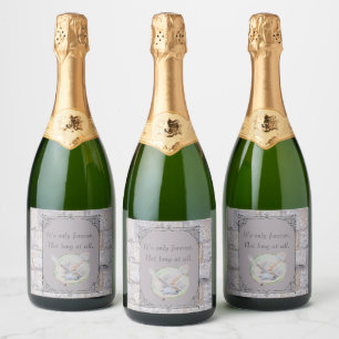 Étiquettes Pour Bouteilles De Vin Mousseux Labyrinthe Ce n’est qu’un hibou Mariage pour toujo