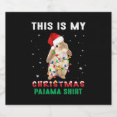 Étiquettes Pour Bouteilles De Vin Mousseux Lapin de Noël (Étiquettes simples)